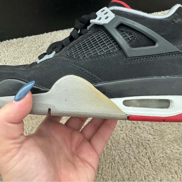 Nike Air Jordan 4 Retro OG “Bred 2019” Sneakers Size: 7 - Picture 11 of 12